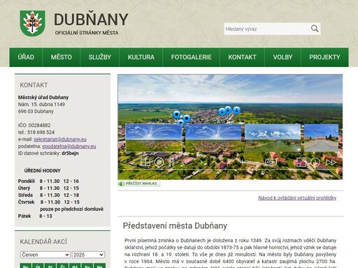 oficiální stránky města dubňany