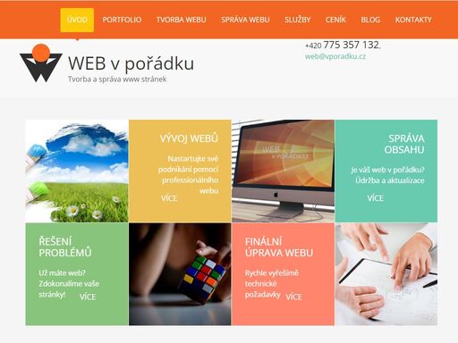 tvoříme weby hezký a funkční web s redakčním systémem
