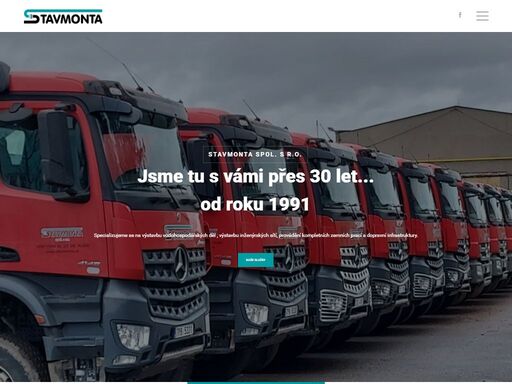 společnost stavmonta spol. s r.o., plzeň je významnou stavební společností, která se specializuje na výstavbu vodohospodářských děl , výstavbu inženýrských sítí, provádění kompletních zemních prací a dopravní infrastruktury.