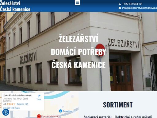 železářství v české kamenici nabízí široký sortiment zboží pro domácnost a dílnu. v naší nabídce naleznete elektrické a ruční nářadí, kamna, sporáky, domácí potřeby, kování, spojovací materiál a zahradnické potřeby.