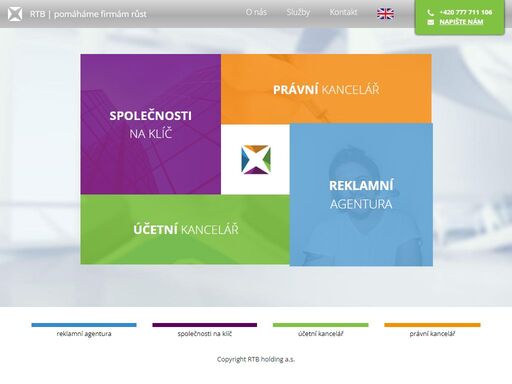 kompletní servis pro podnikatele, založení s.r.o., virtuální sídlo, prodej ready-made s.r.o., vedení účetnictví, reklamní a tiskové služby.