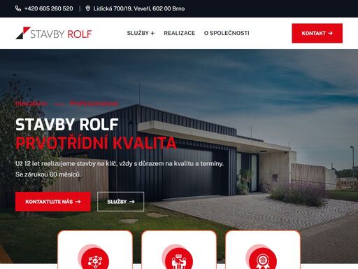 klademe maximální důraz na kvalitu stavby a spokojenost klienta ? celou agendu, ať jde o projekt, jednání s úřady či nezbytné průzkumy pozemku umíme zajistit ?