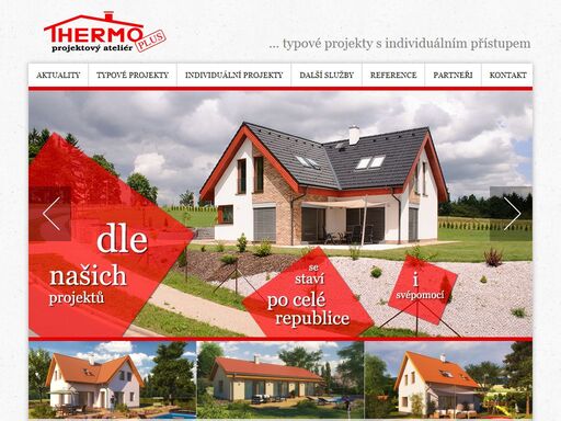 projekty rodinných domů ateliéru thermo plus