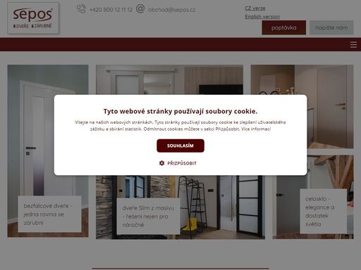 interiérové dveře a zárubně, vchodové dveře, kování od vybraných dodavatelů. kompletní servis. designové prodejny po celé čr. sepos – dveře pro každého.