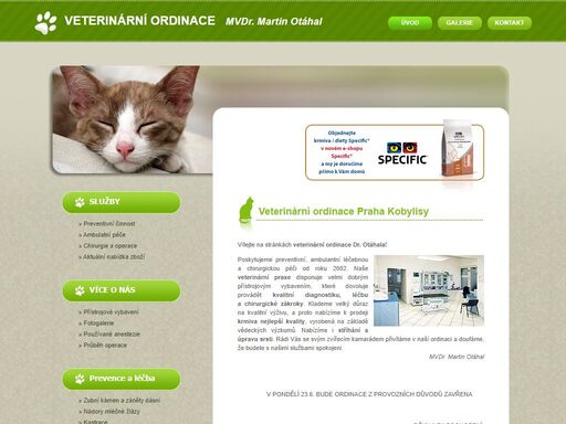 veterinární ordinace v praze kobylisích pár metrů od metra ládví