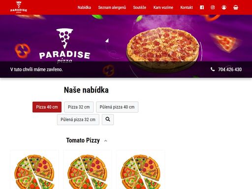 pizza paradise | objednej online - jídlo365.cz