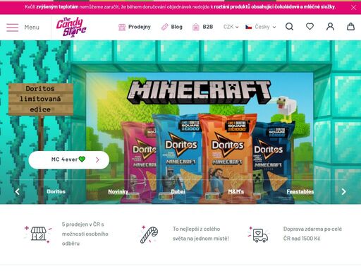 the candy store - ty nejlepší dobroty z celého světa na jednom místě. poznejte zbrusu nové jedinečné chutě. vybírat můžete z nejširšího sortimentu svého druhu v čr a to online nebo na jedné z 9 kamenných prodejen.