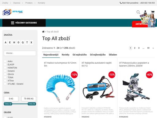 xtline aku a elektro nářadí, nástroje pro řemeslníky, dílnu a zahradu
