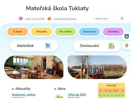 mateřská škola tuklaty, okres kolín