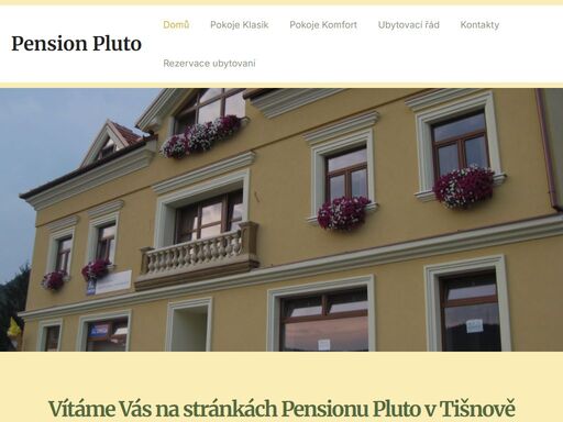 pension pluto, lévné ubytování tišnov a okolí, úvod