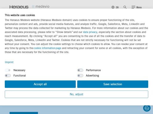 heraeus medevio provides contract design, development, and manufacturing expertise to medical device oems.