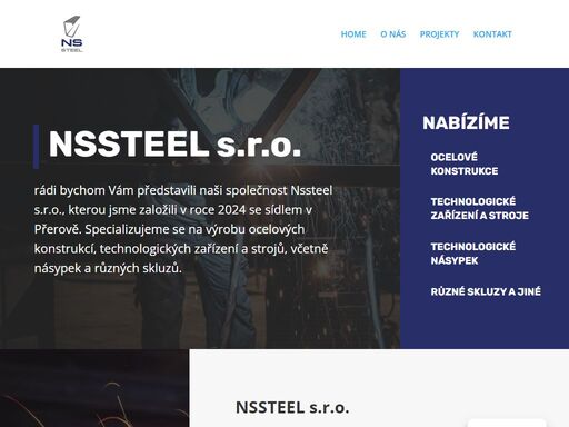 nssteel s.r.o. - specializujeme se na výrobu ocelových konstrukcí, technologických zařízení a strojů, včetně násypek a různých skluzů.
