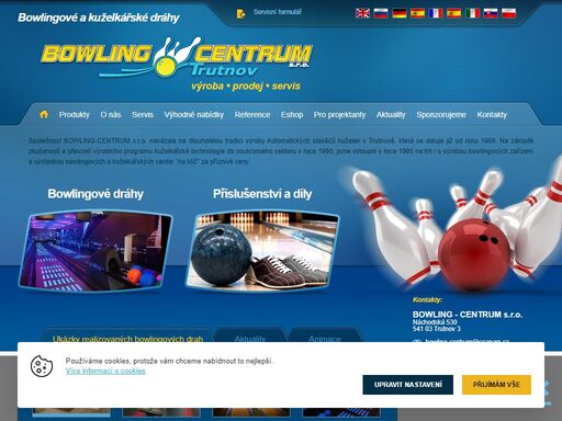 vyrábíme a dodáváme bowlingové dráhy na klíč včetně financování a projektů. dlouholetá tradice výroby kuželkářských a bowlingových drah sahá až do roku 1969.