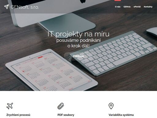 stránky softwarové společnosti gensoft, s.r.o.