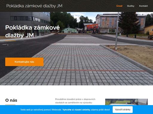 provádíme stavební práce v dopravních stavbách se zaměřením na výstavbu komunikací, pokládky dlažeb, jak betonových tak žulových. dále provádíme pokládky velkoplošných dlažeb různých formátů a tvarů, montáže betonových, žulových obrubníků, palisád a zdí.