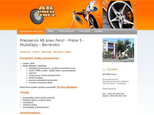 pneuservis ab pneu fencl -  praha 5 