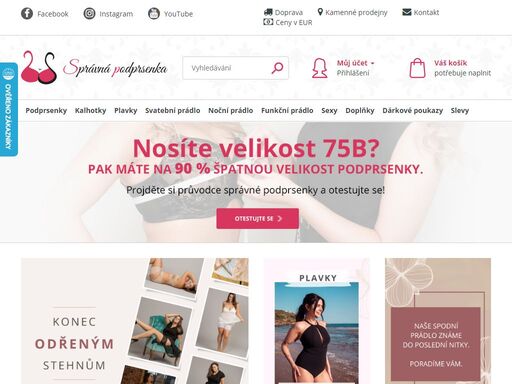 co kdybyste konečně měla perfektní podprsenku? ženy k nám jezdí kvůli našemu poradenství až 663 km a zvládneme vám poradit také online na dálku. spodní prádlo známe do poslední nitky, jsme tu pro vás.