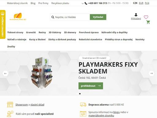 ..  

 
přečíst další hodnocení






3d tisku se věnujeme již  8 let



jsme odborníci na 3d tiskové materiály
poradíme vám s designovými i technickými materiály. váš 3d výtisk může být zajímavý, může být jedinečný, může být vysoce funkční a nebo jen dělat radost. poradíme s barvou, typem materiálu dle…