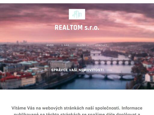 vítáme vás na webových stránkách naší společnosti. informace publikované na těchto stránkách se snažíme dále doplňovat a upřesňovat.