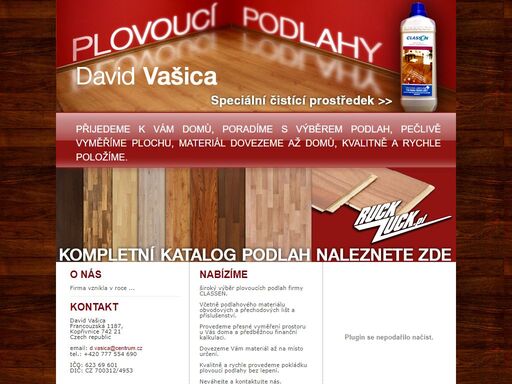 nabízíme široký výběr plovoucích podlah značky classen.