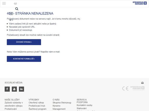 steinzeug-keramo je vůdčím evropským výrobcem kameninových komponentů. u nás najdete vhodná systémová řešení pro odvádění odpadních vod. 