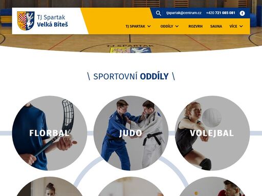 oficiální stránky tj spartak velká bíteš 