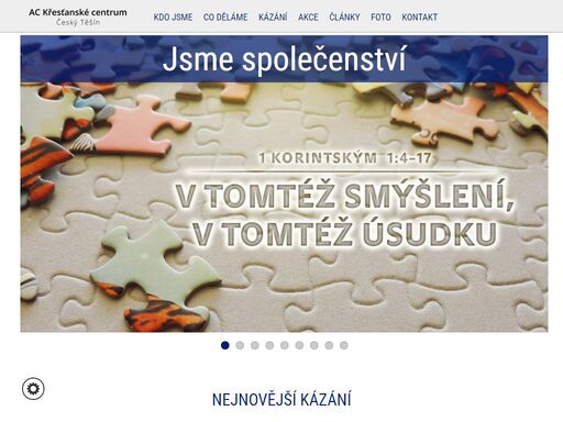 oficiální stránky sboru apoštolské církve, křesťanské centrum v českém těšíně