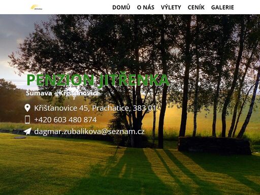 penzion jitřenka šumava- poskytujeme celoroční ubytování . ideální místo pro sportovní vyžití, relaxace, odpočinek, vzdělávání nebo rodinou dovolenou