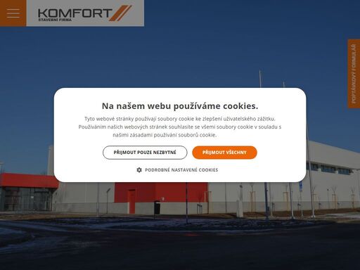 stavební společnost komfort a.s. je tradiční silnou lokální stavební společností se zázemím vlastních zaměstnanců. od roku 1991 jsme postavili více než 3500 domů a bytů.