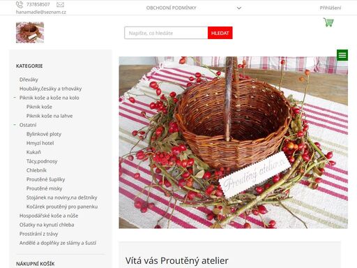 vítá vás proutěný atelier. proutěný atelier
jsme nositely značky regionální produkt.
jsme rodinná firma zabývající se prodejem zboží z přírodních materiálů, převážně z proutí. touto činností se zabýváme již od roku 2006, část sortimentu sami vyrábíme, či vytváříme výsledné aranžmá. rádi splníme vaší jakoukoli…