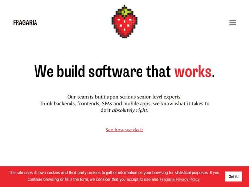 based in prague, czech republic, we love building high-quality, reliable and scalable web applications without compromises. having more than 10 years of experience in the field, our team is built upon senior-level experts. think backends, frontends, spas and mobile apps; we know what it takes to do it absolutely right. 