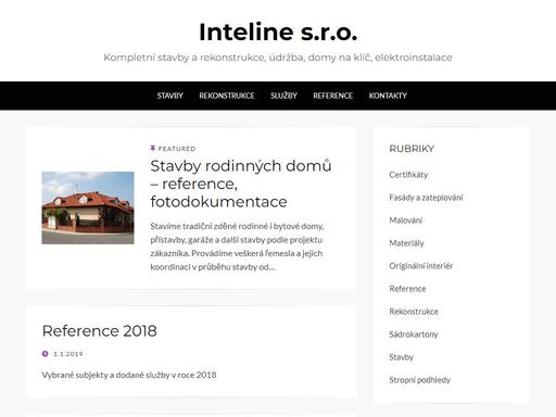 stavební práce, domy na klíč, hrubé stavby, rekonstrukce interiérů, obklady, sádrokartony, zateplování a fasády, elektroinstalace.