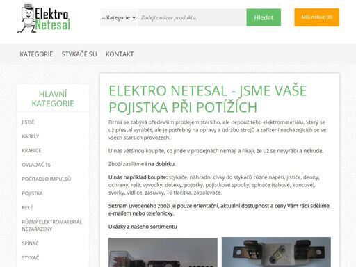 zabýváme se prodejem staršího, nepoužitého elektromateriálu pro starší provozy.