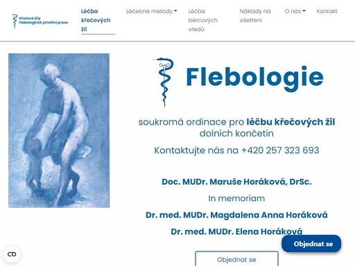 pomůžeme vám s léčbou a odstraněním křečových žil. flebektomie dle horákové jako jediná metoda řeší odstranění všech čtyř kmenových žil ve srovnání s jinými zákroky (klasická chirurgie, laser, radiofrekvence, chiva), které řeší pouze dvě kmenové žíly.