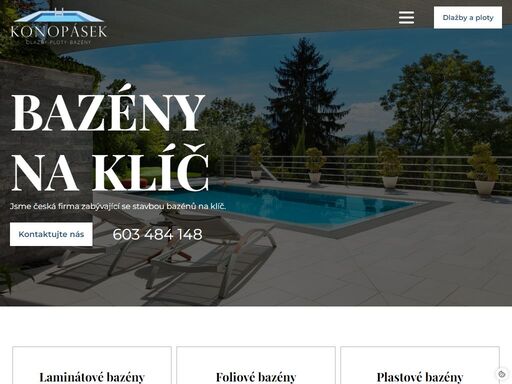 jsme česká firma zabývající se stavbou bazénů na klíč. nabízíme komplexní služby od projektu až po samotnou realizaci.