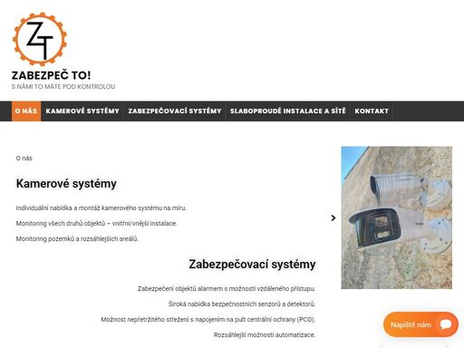 návrh a instalace kamerového či zabezpečovacího systému. realizace slaboproudých systému jako jsou například přístupové systémy...