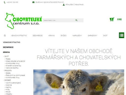 vítejte v našem obchodě farmářských a chovatelských potřeb.. 