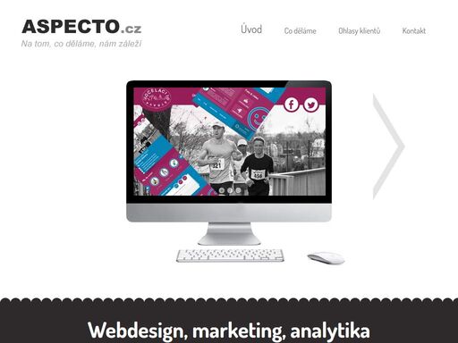 vyvíjíme webové prezentace, ukazujeme je světu a měříme, jak úspěšnými se staly - webdesign, internetový marketing, webová analytika.