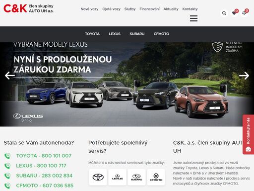 c&k je novým členem skupiny auto uh od června 2021. naším motorem je vize dělat věci zodpovědně a spolehlivě. 
