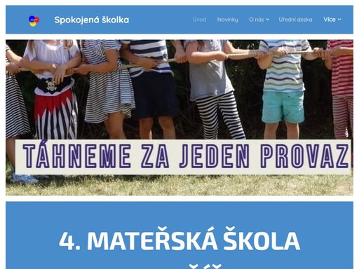 na základě žádosti 4. mš dobříš v rámci výzvy č. 02_22_002 s názvem šablony pro mš a zš i v aktuálním znění poskytlo ministerstvo školství, mládeže a tělovýchovy z operačního programu jan amos komenský dotaci na projekt šablony pro mš a zš i. účelem dotace je zvyšování kvality, inkluzivity a účinnosti systémů vzdělávání, zajišťování rovného...