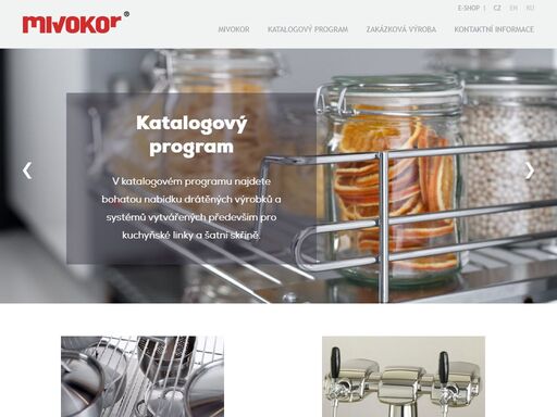 úvodní stránka - drátěný program a nábytkové kování od českého výrobce, to je mivokor. nabízíme vám drátěné výrobky a systémy do kuchyní, šatních skříní a pro různý nábytek.