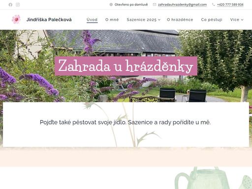 pěstuji pro vás přes padesát druhů sazenic zeleniny, květin a bylinek.