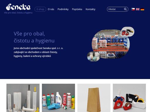 seneka ústí nabízí kompletní služby v oblastech čistoty a hygieny pracovního prostředí a balení a ochrany výrobků a zboží.