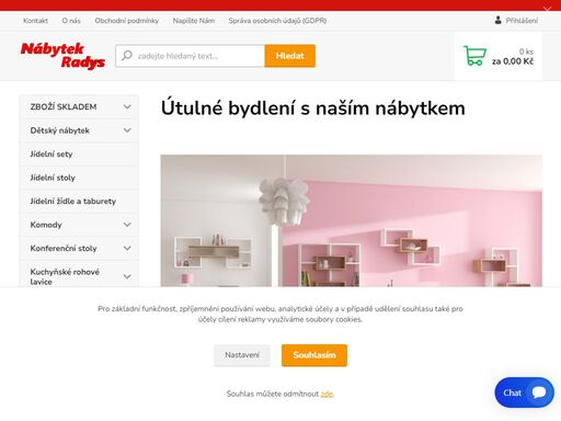 nábytek-radys je obchod zaměřený na nábytek, nabídneme vám postele, komody, rohové lavice, konferenční stoly, matrace, police, psací stoly, masivní nábytek, kuchyňe, nábytek na zahradu a mnoho dalšího...