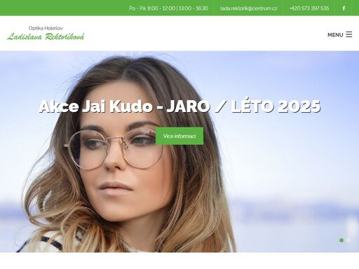 
naše optika působí v holešově již od roku 1991. máme pro vás k dispozici široký sortiment dioptrických i nedioptrických brýlí. zastavte se u nás, rádi vám poradíme s výběrem...

