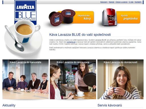 kávovary a kapsle lavazza blue do vaší firmy nebo domácnosti.