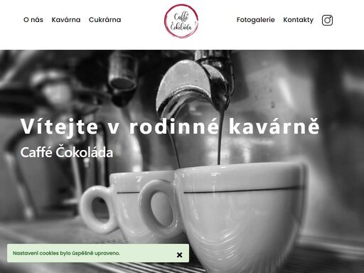 chceme být příjemným místem, kde se budete cítit dobře. vítejte v naší rodinné kavárně caffé čokoláda.