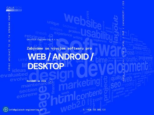 softwarová firma zabývající se vývojem softwaru pro pc klienty, android zařízení a tvorbou webových stránek. poskytujeme podporu a konzultaci.