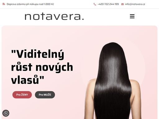 objevte notavera – přírodní doplněk stravy podporující zdraví a růst vlasů. dodejte svým vlasům sílu a vitalitu.