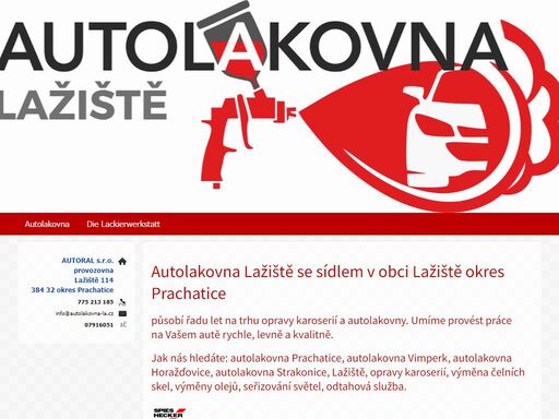autoclinic tupesy - autoral s.r.o. okres české budějovice   
působí řadu let na trhu opravy karoserií a autolakovny. umíme provést práce na vašem autě rychle...
